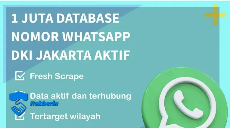 25.000 DATABASE NOMOR WHATSAPP DKI JAKARTA AKTIF - Bisnis - Dijual oleh alfiazzahra_ di Rekberin