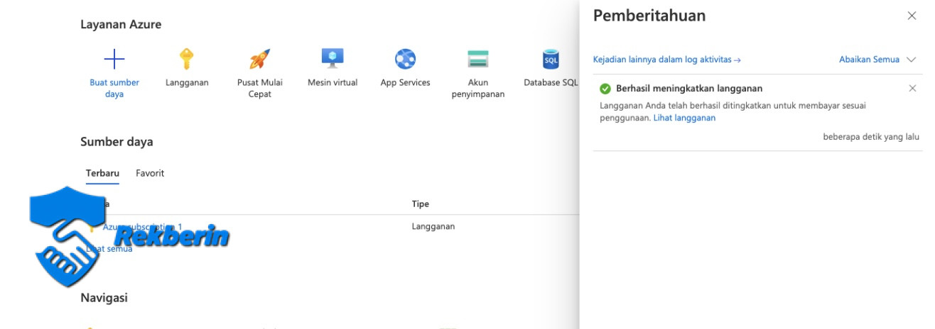 Akun Azure Saldo $200 Awet - Akun - Dijual oleh wahyumedica di Rekberin