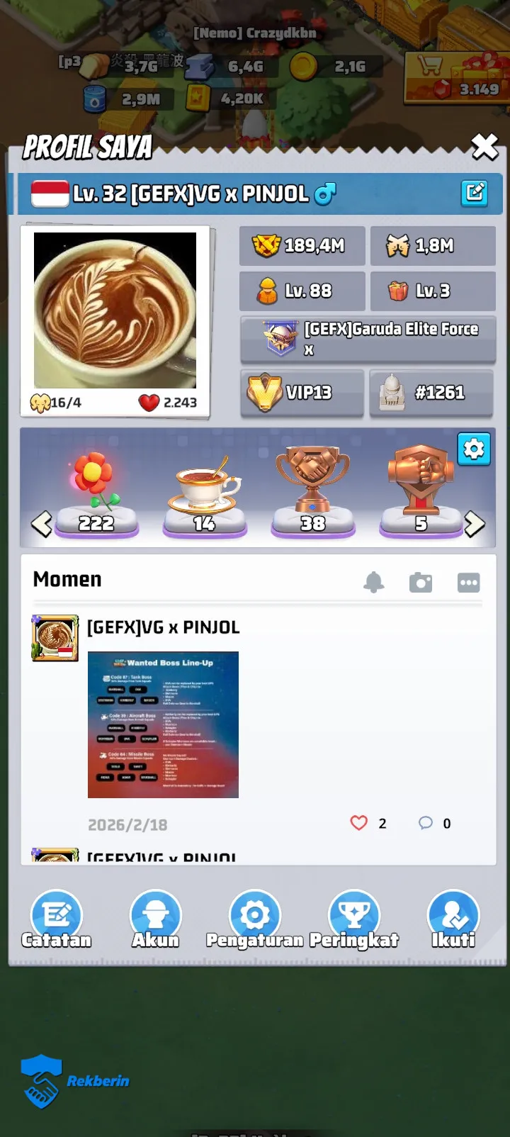 Akun Last War Survival - Akun - Dijual oleh susanto16 di Rekberin