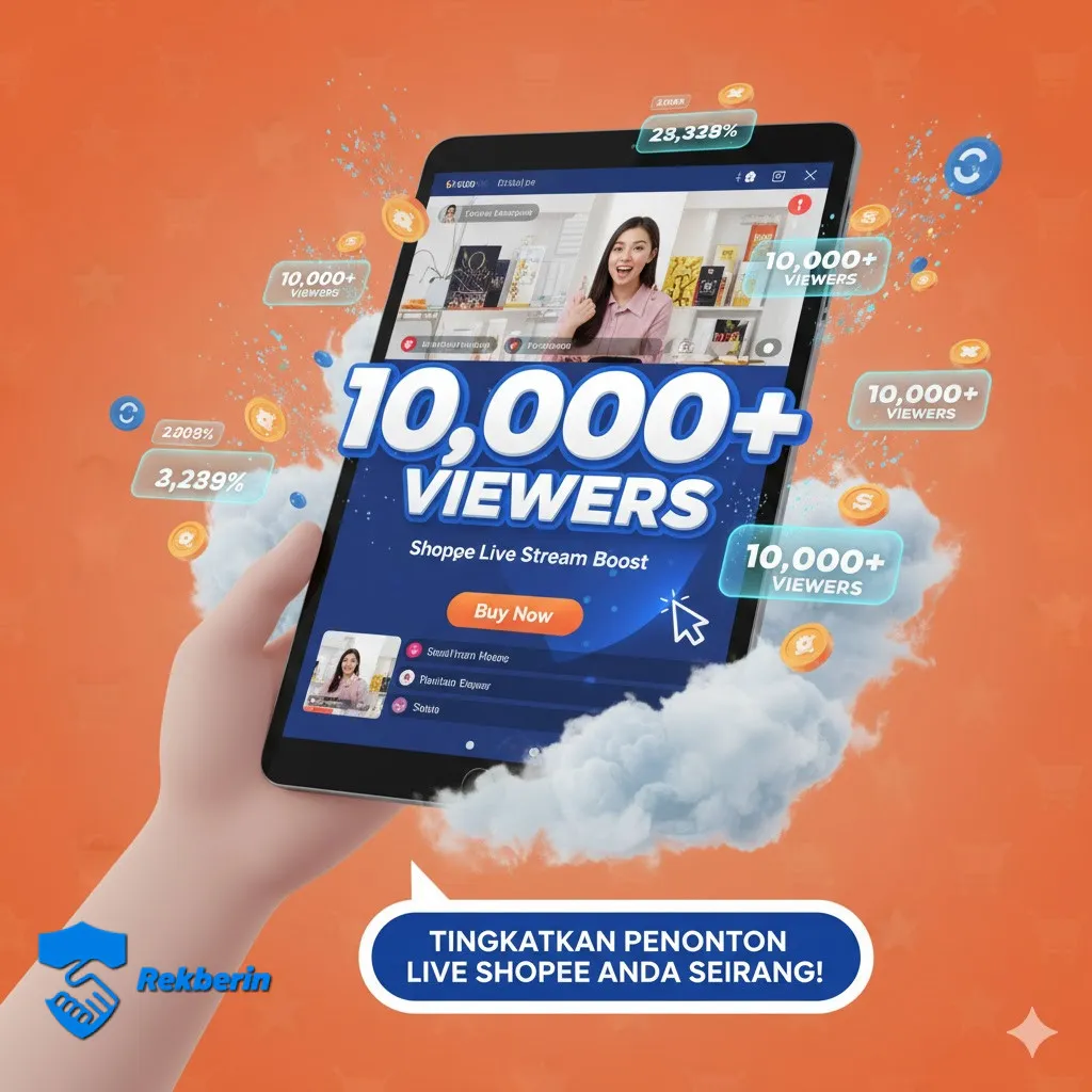 Jasa Tambah Viewers Shopee Live | Boost Penjualan & Kredibilitas Toko! - Bisnis - Dijual oleh wahyumedica di Rekberin