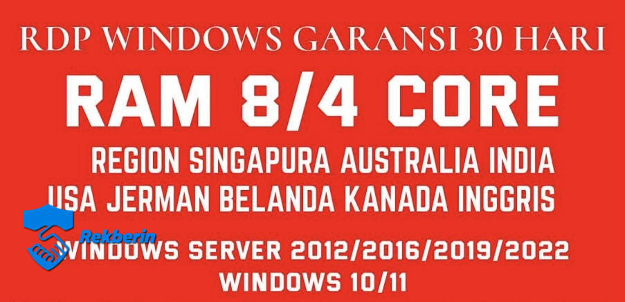 RDP/VPS Windows/Linux 4CPU 8GB RAM SSD 160Gb Garansi 30 Hari - Akun - Sold by alfiazzahra_ di Rekberin